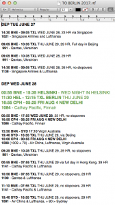 Sea's trip planning 2017 - Prices in AUD Sea's trip planning 2017
